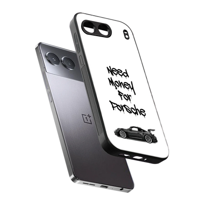 Luxury Hustle sleek oneplus nord 4 cover with tempered glass back and TPU edges