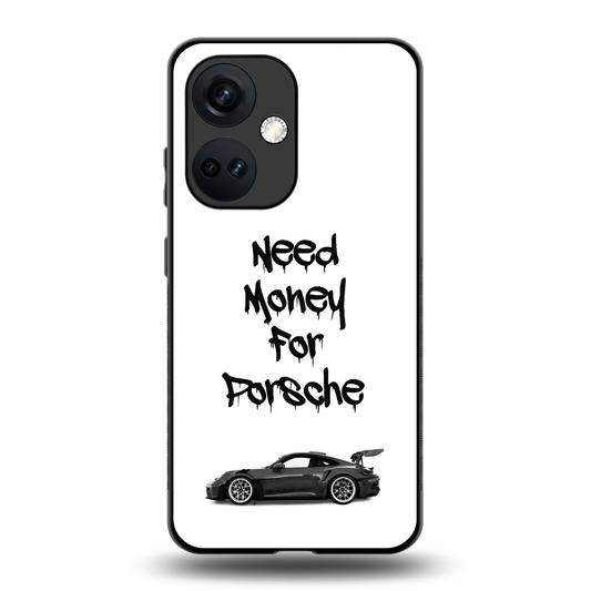 Luxury Hustle back phone cover | glass case for oneplus nord ce 3