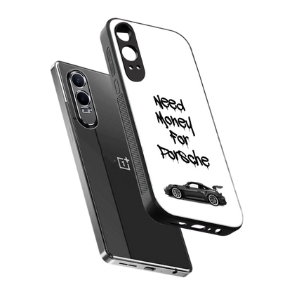 Luxury Hustle sleek oneplus nord ce 4 lite cover with tempered glass back and TPU edges