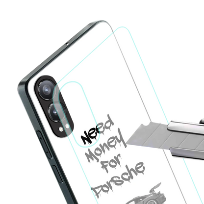 Luxury Hustle stylish phone case for oneplus nord ce 4 lite | glossy glass and slim fit