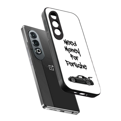 Luxury Hustle sleek oneplus nord ce 4 cover with tempered glass back and TPU edges