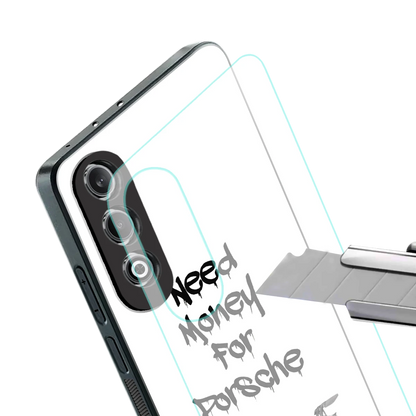 Luxury Hustle stylish phone case for oneplus nord ce 4 | glossy glass and slim fit