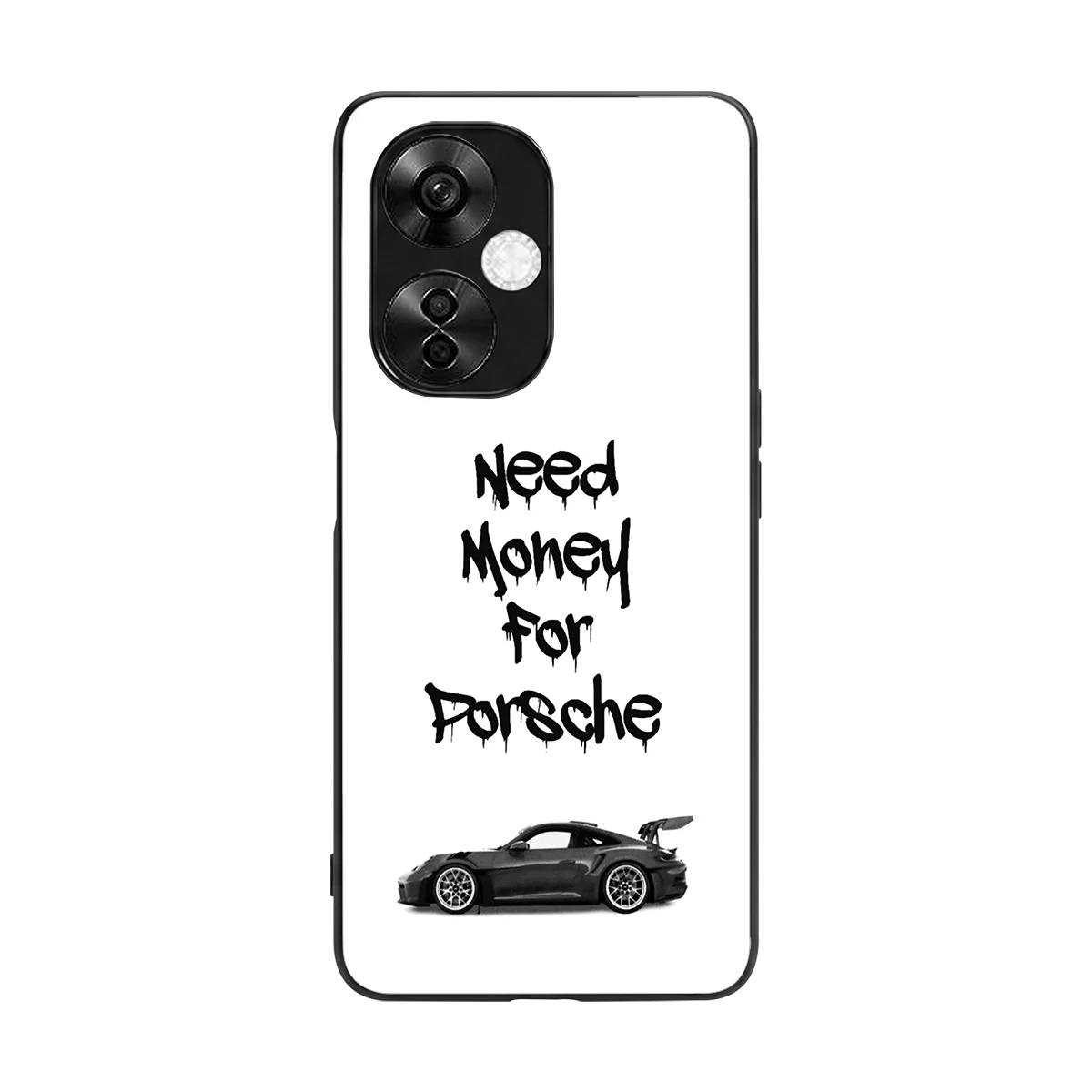 Luxury Hustle back phone cover | glass case for oneplus nord ce 3 lite