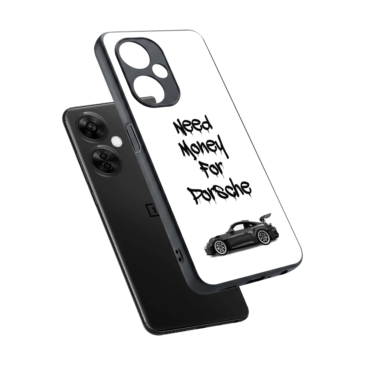 Luxury Hustle sleek oneplus nord ce 3 lite cover with tempered glass back and TPU edges