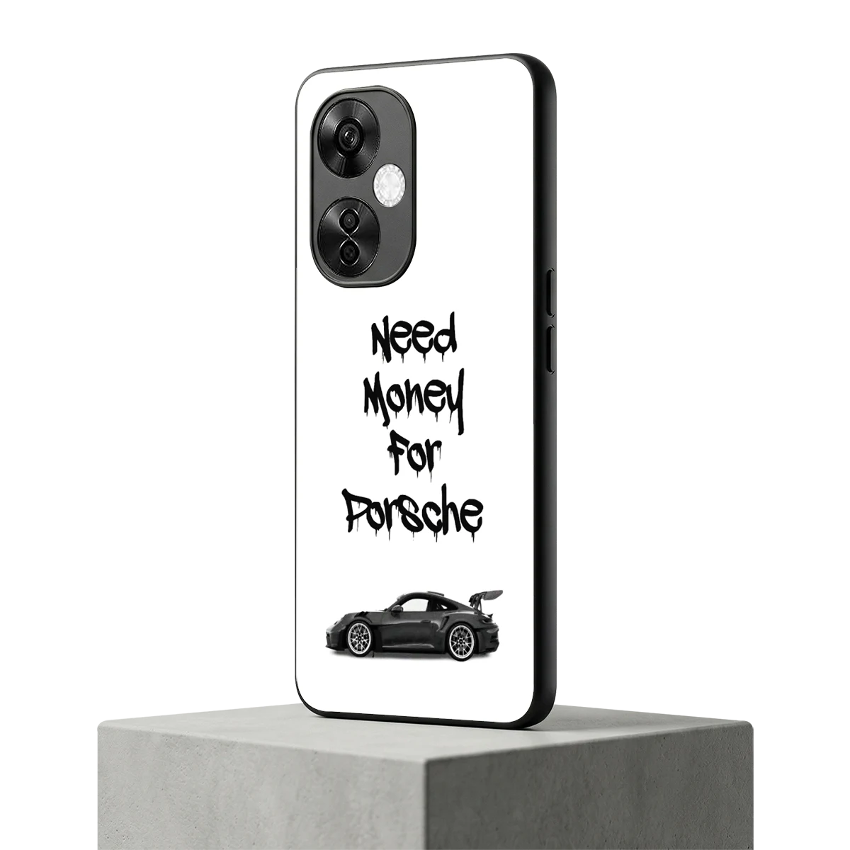 Luxury Hustle oneplus nord ce 3 lite mobile cover | shockproof glass phone case