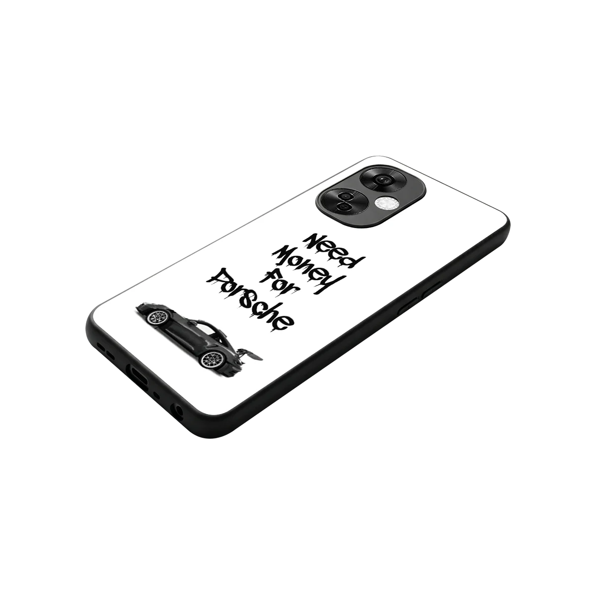 Luxury Hustle stylish phone case for oneplus nord ce 3 lite | glossy glass and slim fit