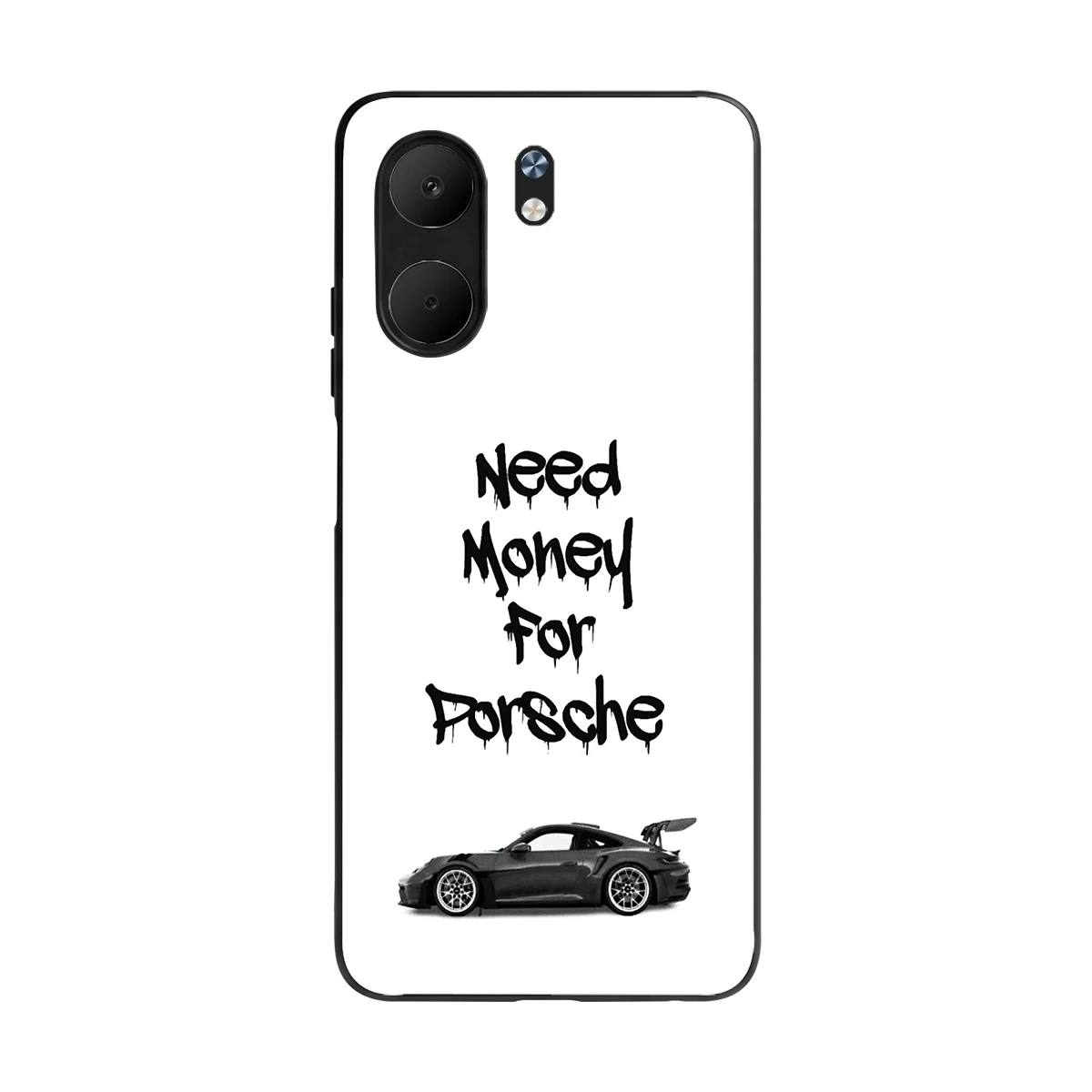 Luxury Hustle back phone cover | glass case for oppo a5x 5g