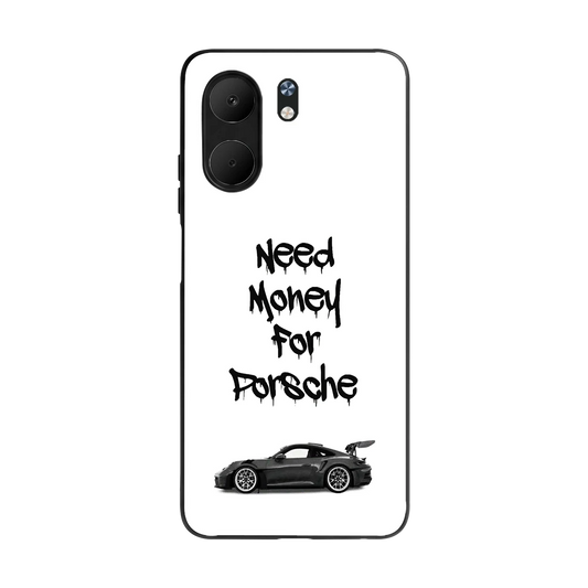 Luxury Hustle back phone cover | glass case for oppo a5x 5g