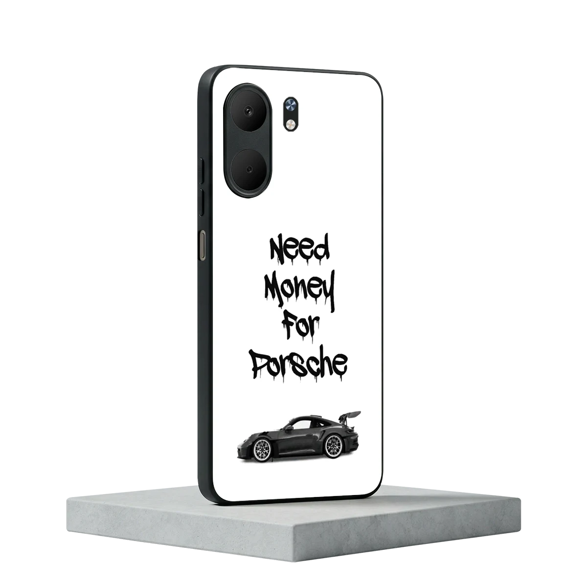 Luxury Hustle oppo a5x 5g mobile cover | shockproof glass phone case