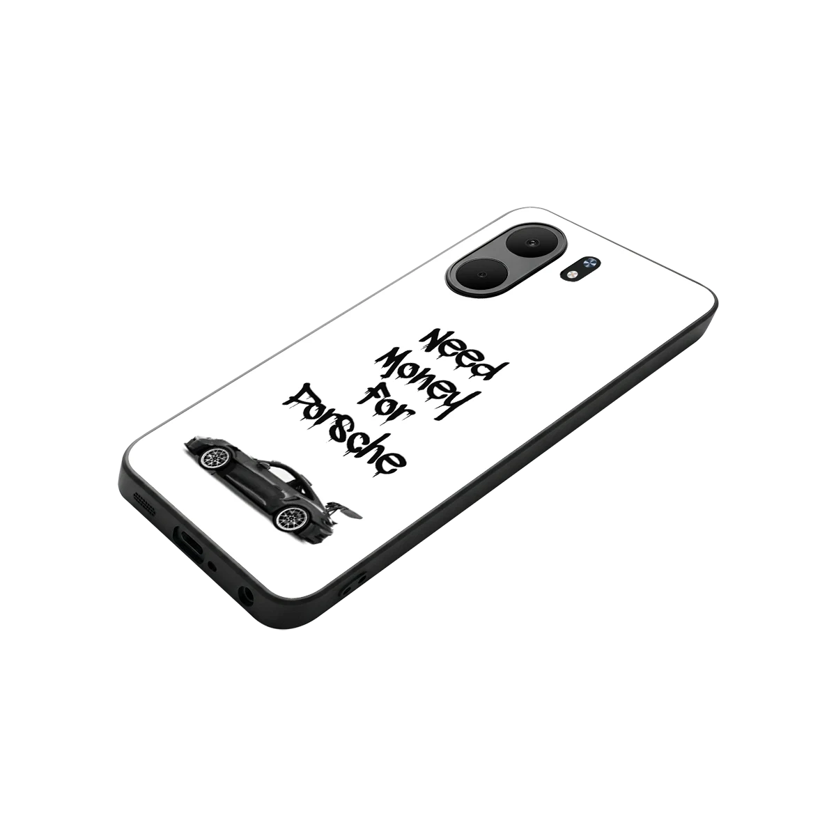 Luxury Hustle stylish phone case for oppo a5x 5g | glossy glass and slim fit