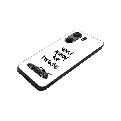 Luxury Hustle stylish phone case for oppo a5x 5g | glossy glass and slim fit