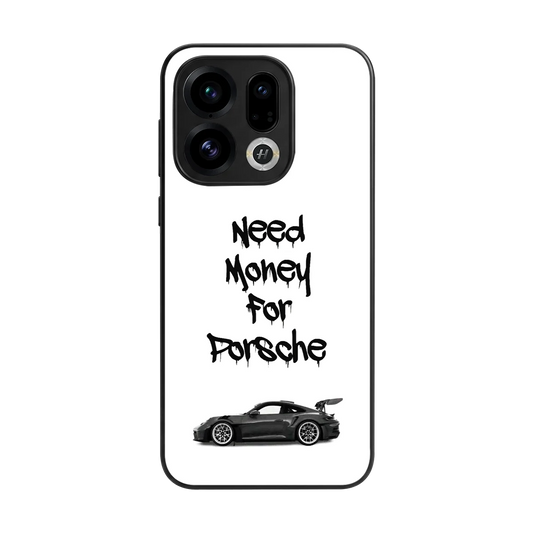 Luxury Hustle back phone cover | glass case for oppo find x9