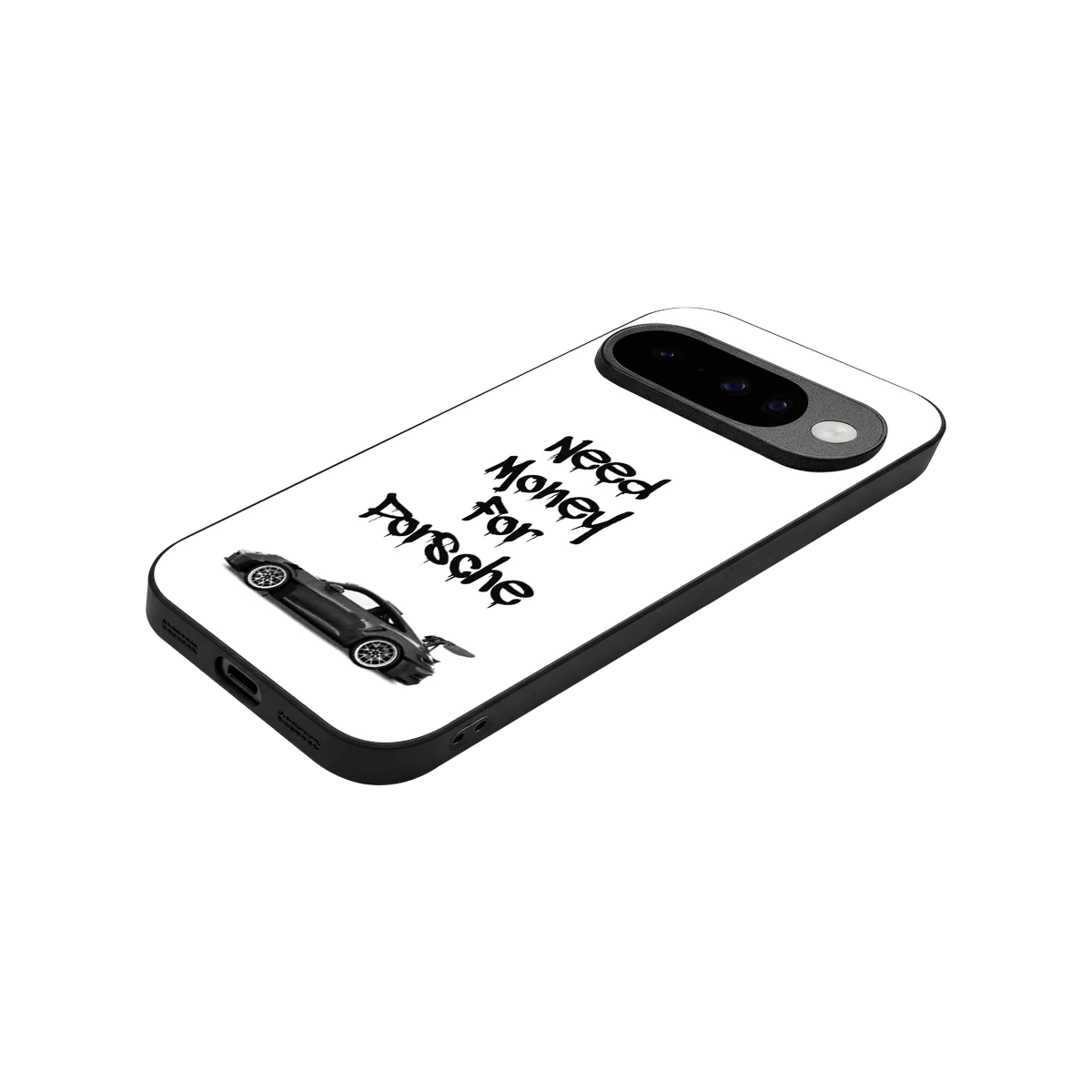 Luxury Hustle stylish phone case for google pixel 10 | glossy glass and slim fit