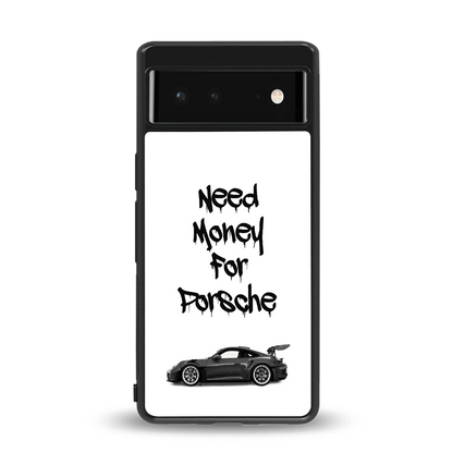 Luxury Hustle back phone cover | glass case for google pixel 6a