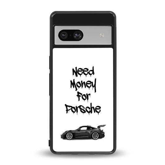 Luxury Hustle back phone cover | glass case for google pixel 7a