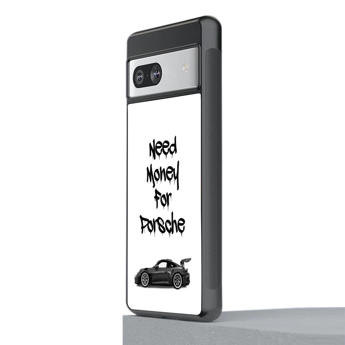 Luxury Hustle stylish phone case for google pixel 7a | glossy glass and slim fit