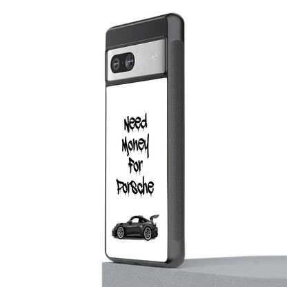 Luxury Hustle stylish phone case for google pixel 7a | glossy glass and slim fit