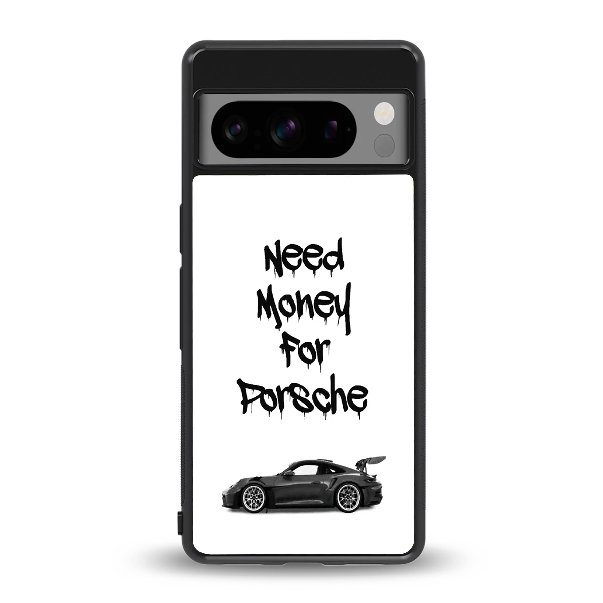 Luxury Hustle back phone cover | glass case for google pixel 8 pro