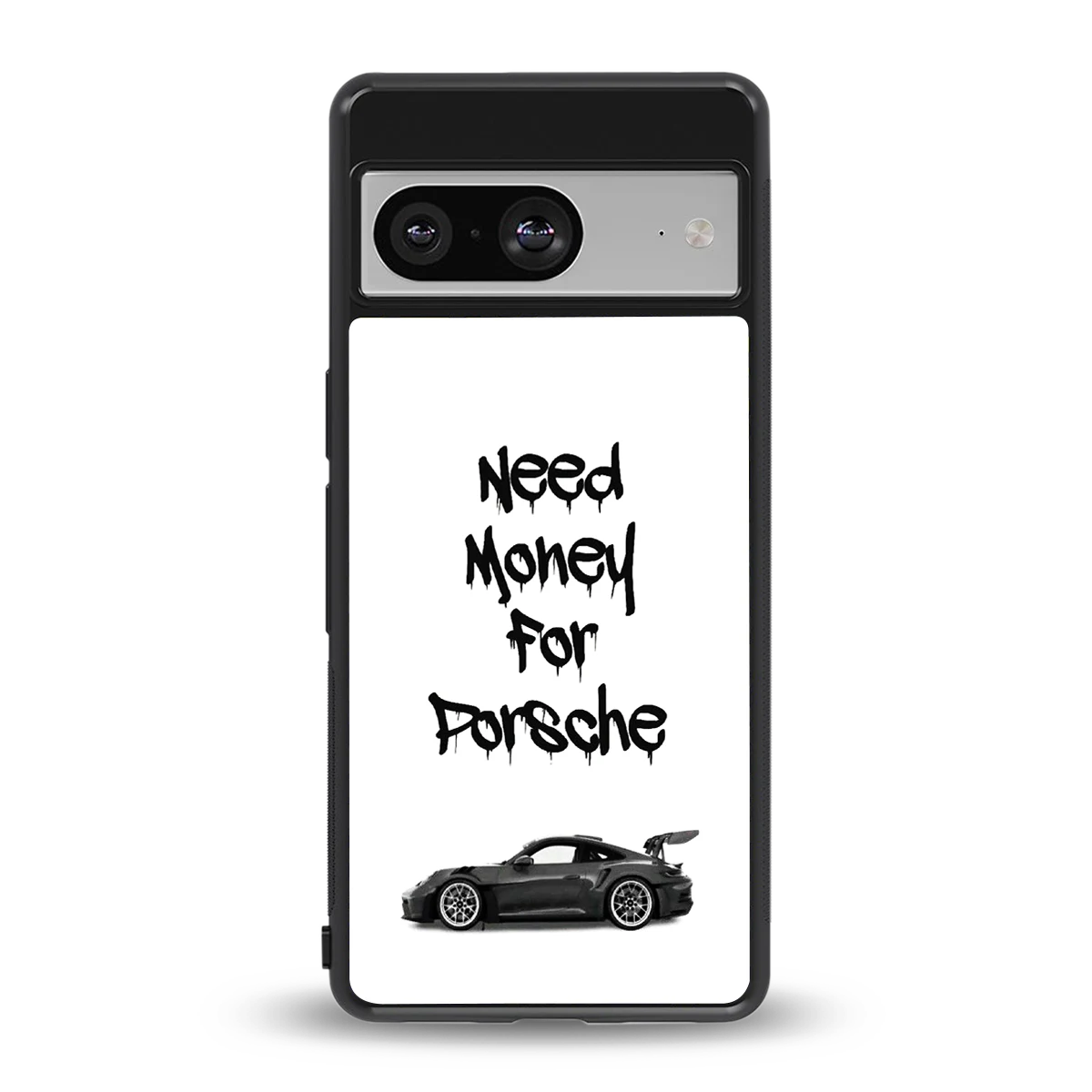 Luxury Hustle back phone cover | glass case for google pixel 8