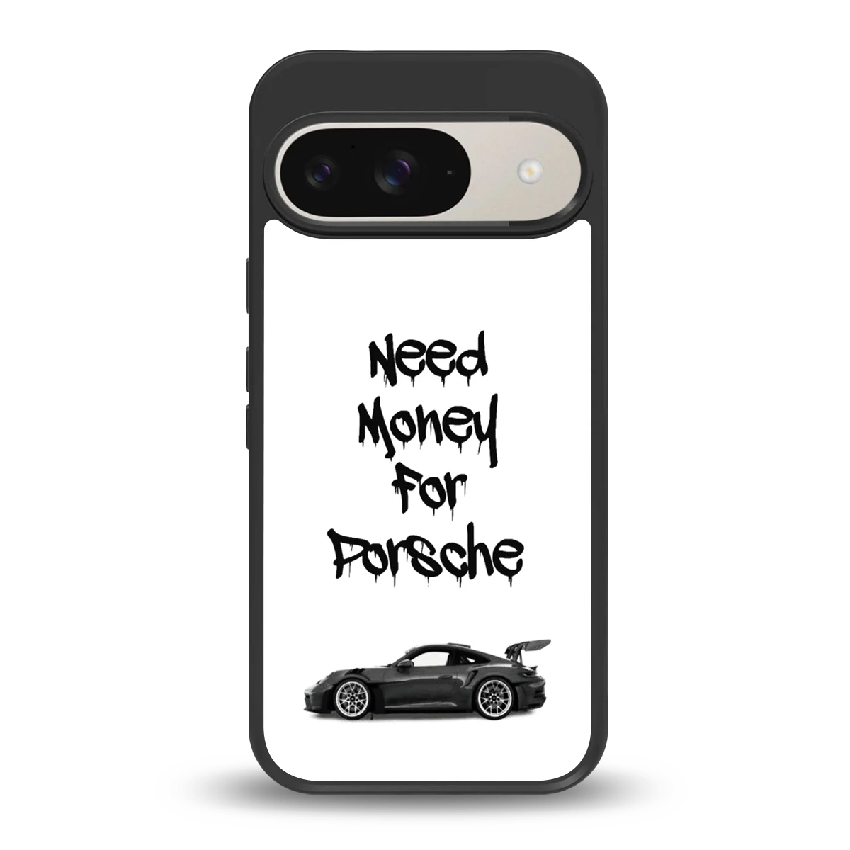 Luxury Hustle back phone cover | glass case for google pixel 9