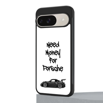 Luxury Hustle google pixel 9 mobile cover | shockproof glass phone case