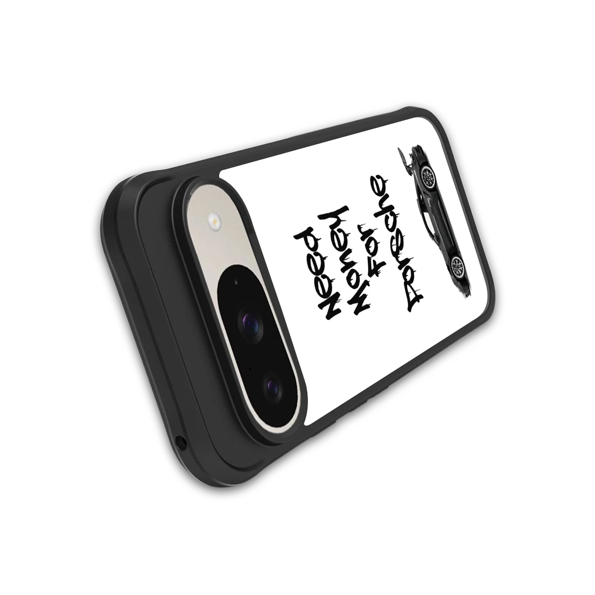 Luxury Hustle stylish phone case for google pixel 9 | glossy glass and slim fit