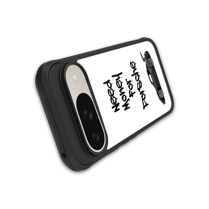 Luxury Hustle stylish phone case for google pixel 9 | glossy glass and slim fit