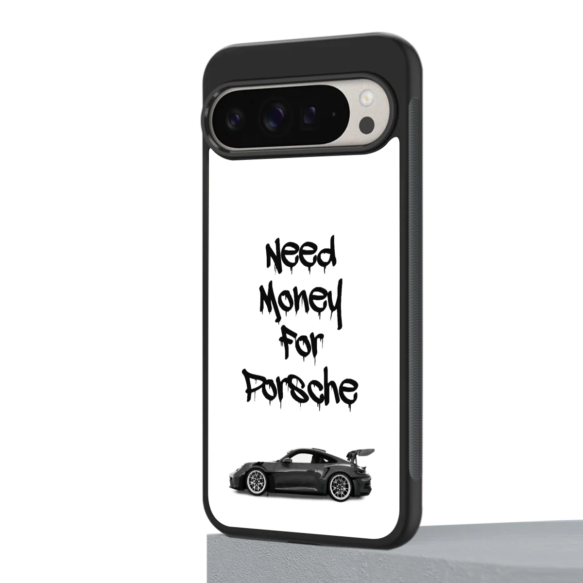 Luxury Hustle google pixel 9 pro mobile cover | shockproof glass phone case