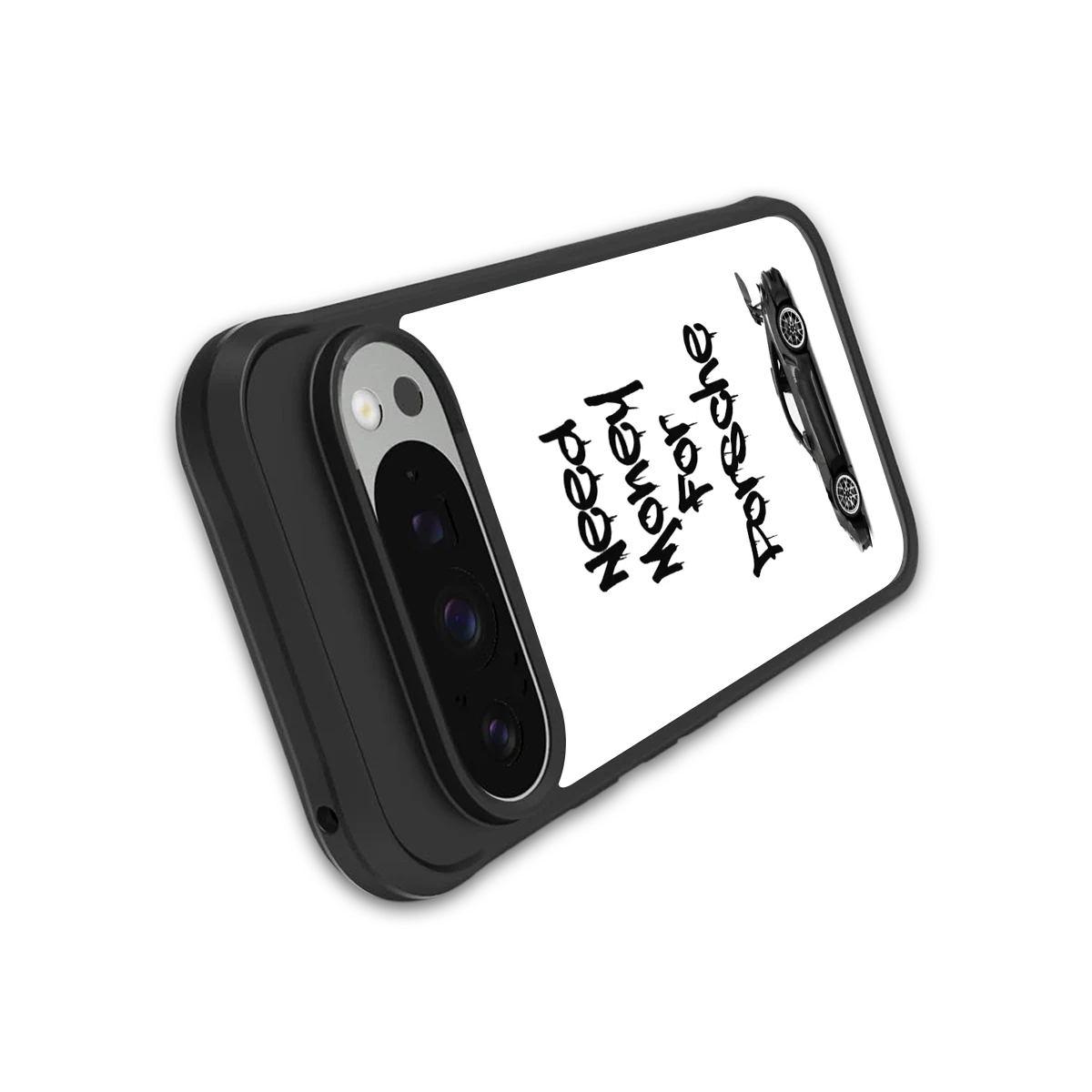 Luxury Hustle stylish phone case for google pixel 9 pro | glossy glass and slim fit