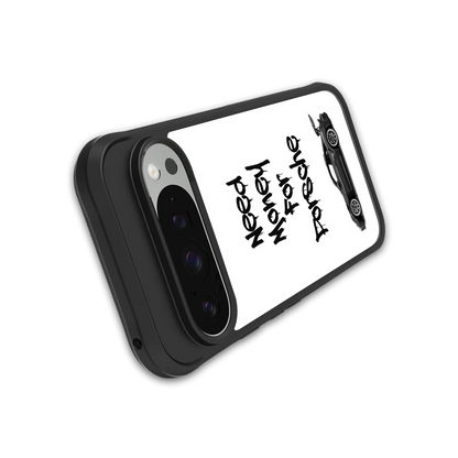 Luxury Hustle stylish phone case for google pixel 9 pro | glossy glass and slim fit