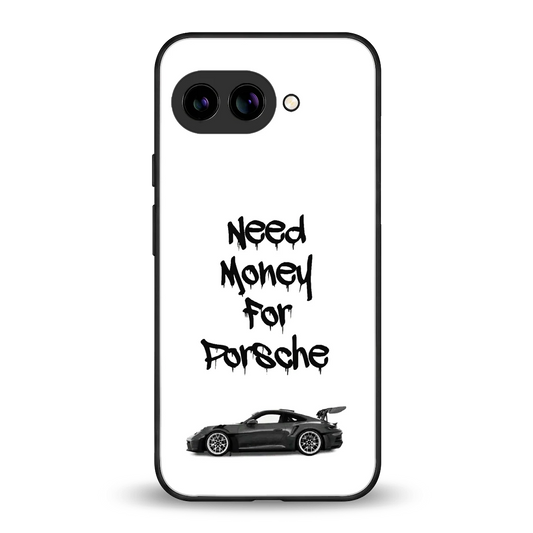 Luxury Hustle back phone cover | glass case for google pixel 9a