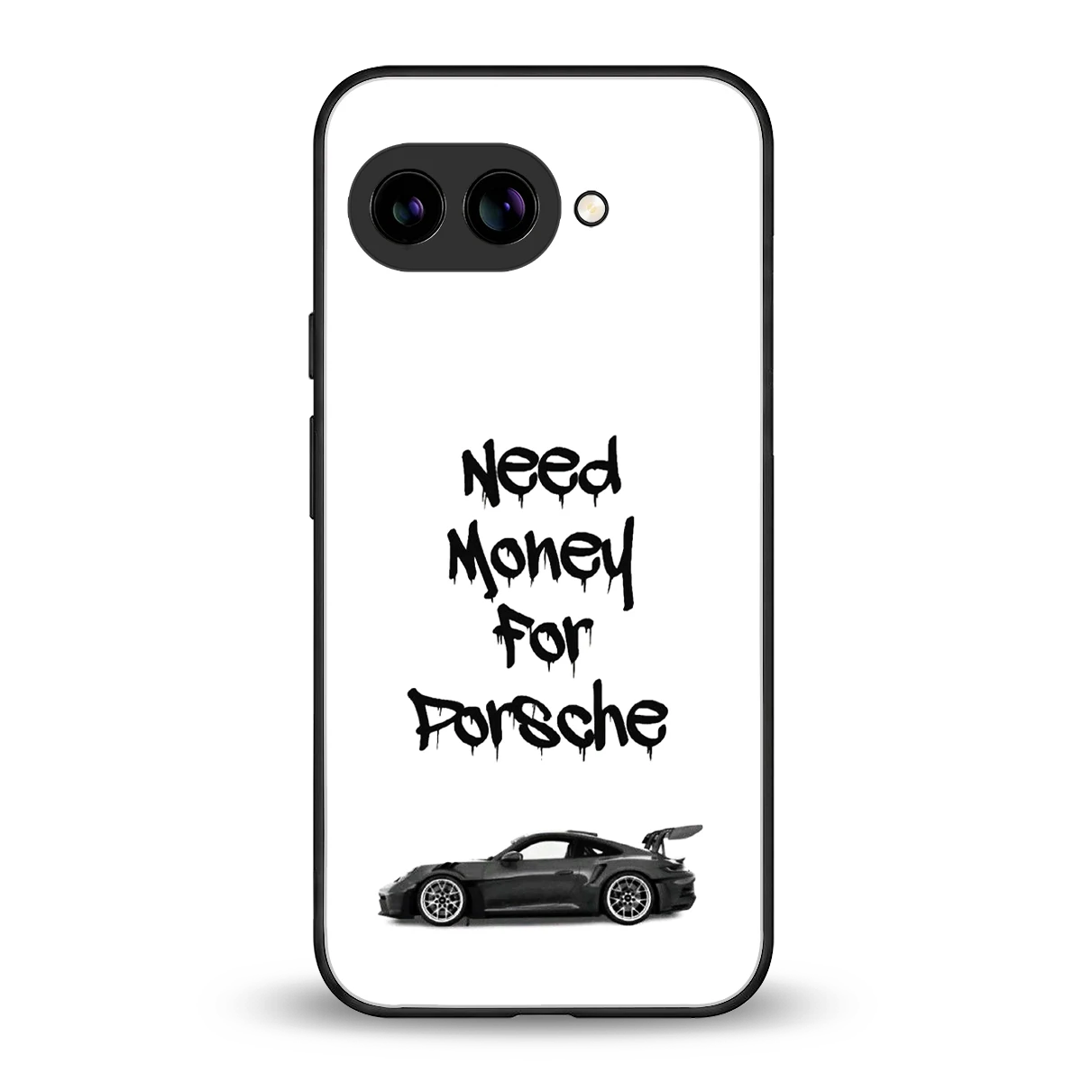 Luxury Hustle back phone cover | glass case for google pixel 10a