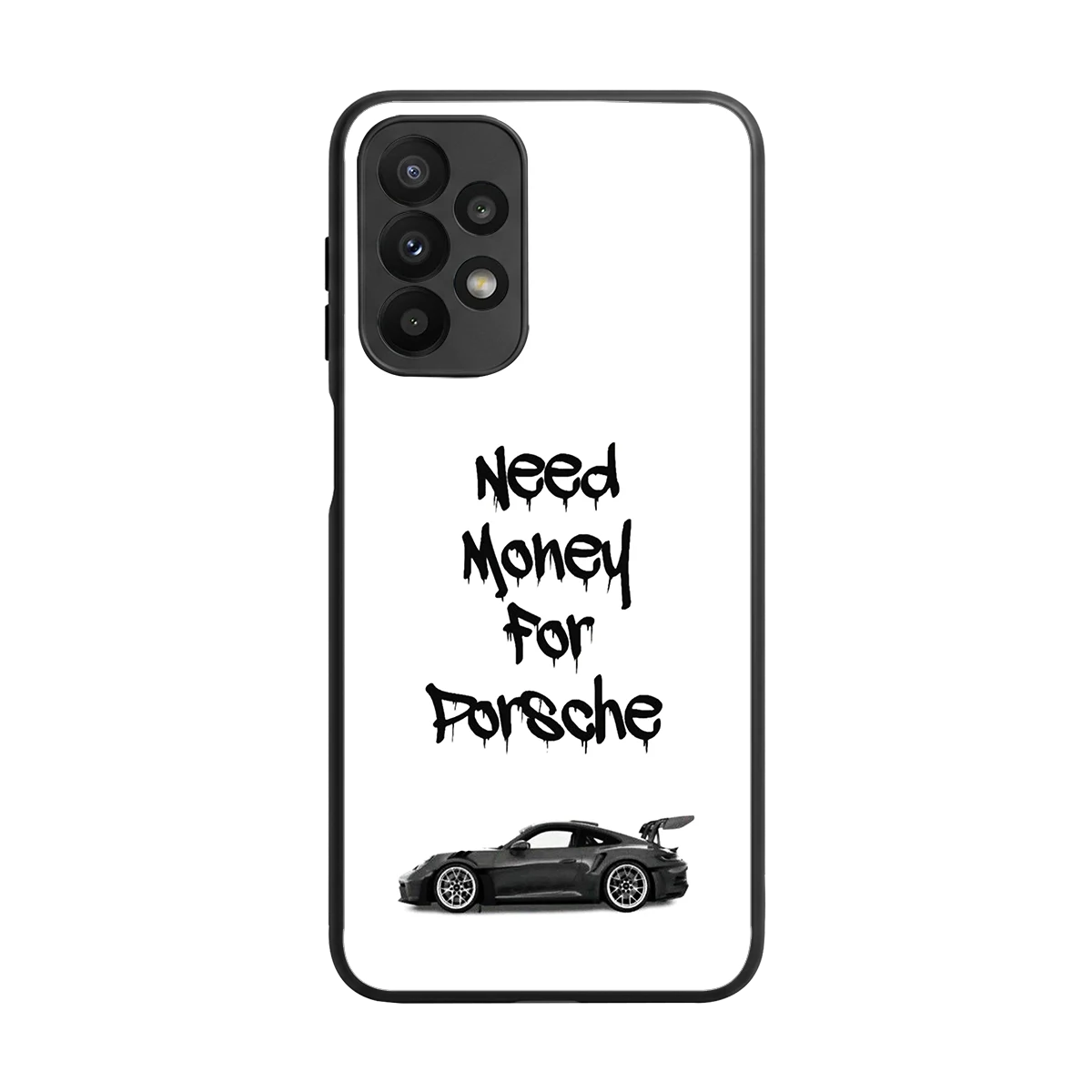 Luxury Hustle back phone cover | glass case for samsung galaxy a23