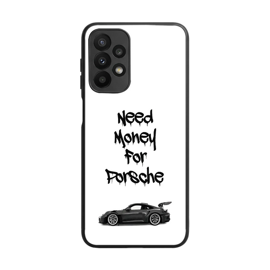 Luxury Hustle back phone cover | glass case for samsung galaxy a23