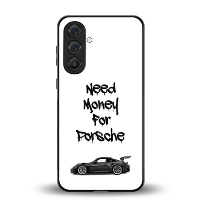 Luxury Hustle back phone cover | glass case for samsung galaxy a55 5g