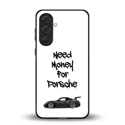 Luxury Hustle back phone cover | glass case for samsung galaxy m35 5g