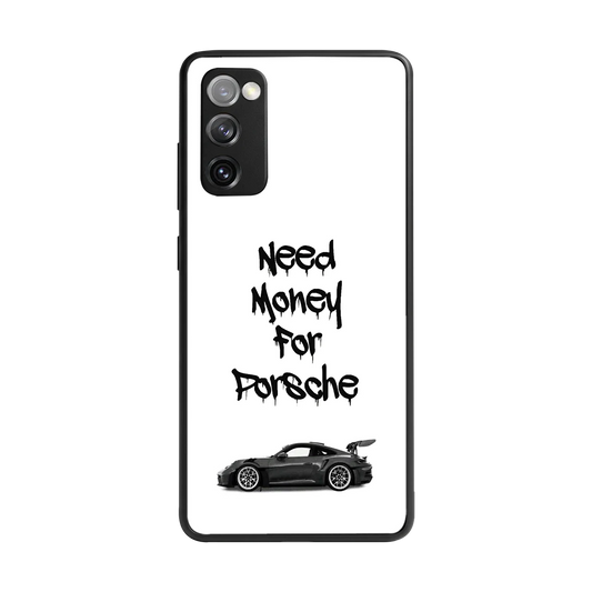 Luxury Hustle back phone cover | glass case for samsung galaxy s20 fe