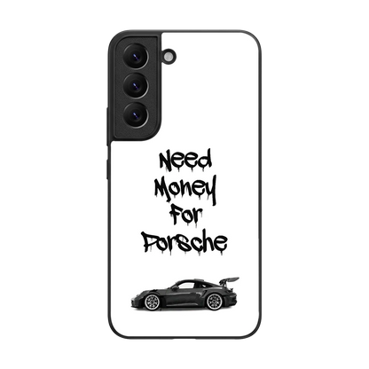 Luxury Hustle back phone cover | glass case for samsung galaxy s22