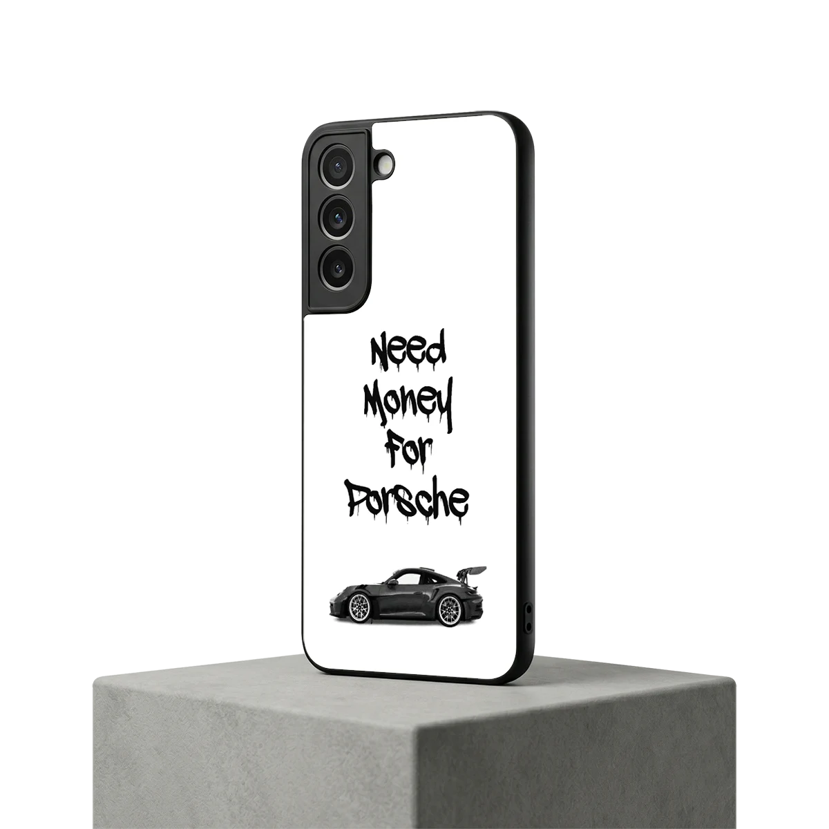 Luxury Hustle samsung galaxy s22 mobile cover | shockproof glass phone case