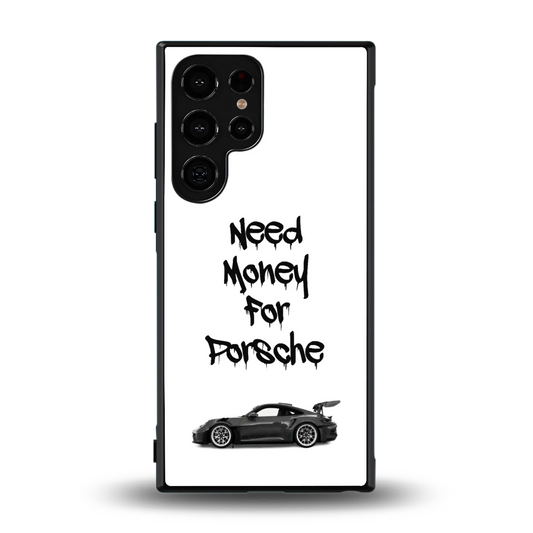 Luxury Hustle back phone cover | glass case for samsung galaxy s24 ultra