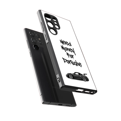 Luxury Hustle sleek samsung galaxy s23 ultra cover with tempered glass back and TPU edges