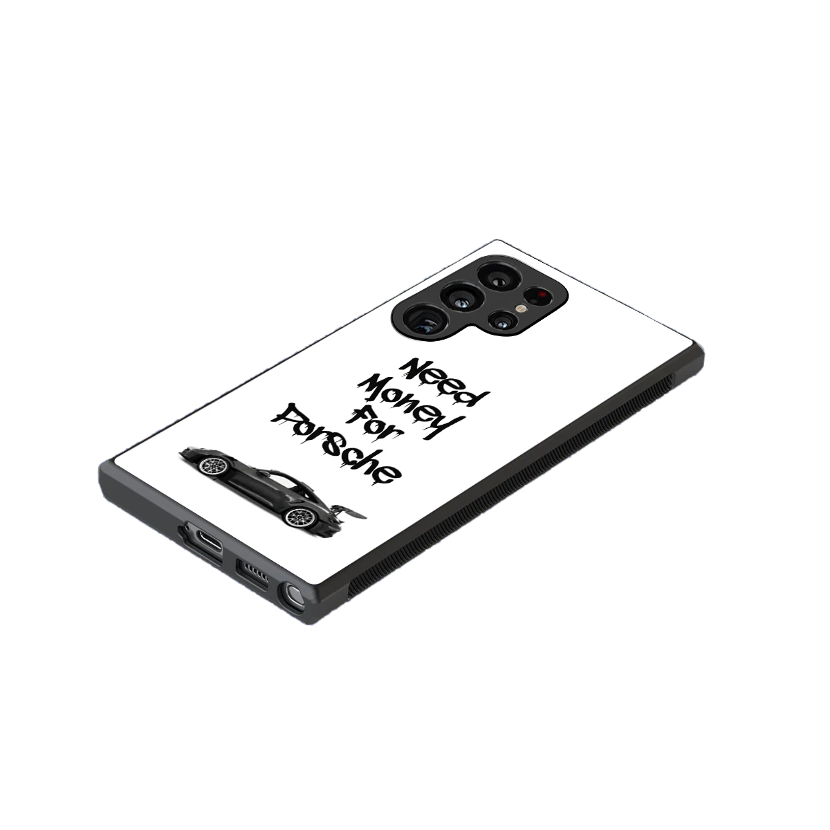 Luxury Hustle stylish phone case for samsung galaxy s23 ultra | glossy glass and slim fit