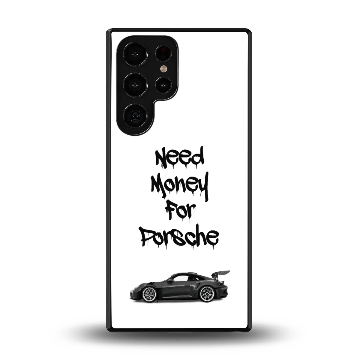 Luxury Hustle back phone cover | glass case for samsung galaxy s25 ultra