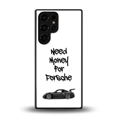 Luxury Hustle back phone cover | glass case for samsung galaxy s25 ultra