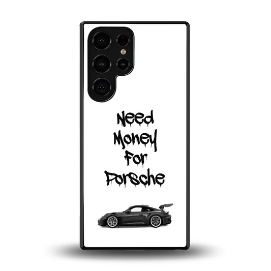 Luxury Hustle back phone cover | glass case for samsung galaxy s25 ultra