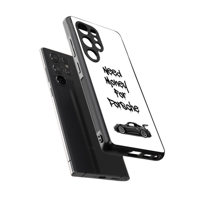 Luxury Hustle sleek samsung galaxy s25 ultra cover with tempered glass back and TPU edges