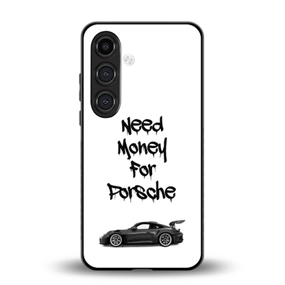 Luxury Hustle back phone cover | glass case for samsung galaxy s24