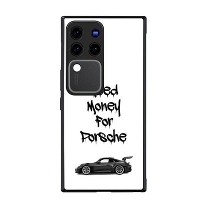 Luxury Hustle back phone cover | glass case forvivo v30 pro