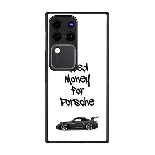 Luxury Hustle back phone cover | glass case forvivo v30 pro