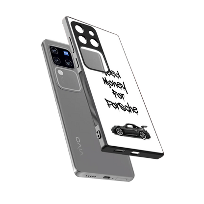 Luxury Hustle sleekvivo v30 pro cover with tempered glass back and TPU edges